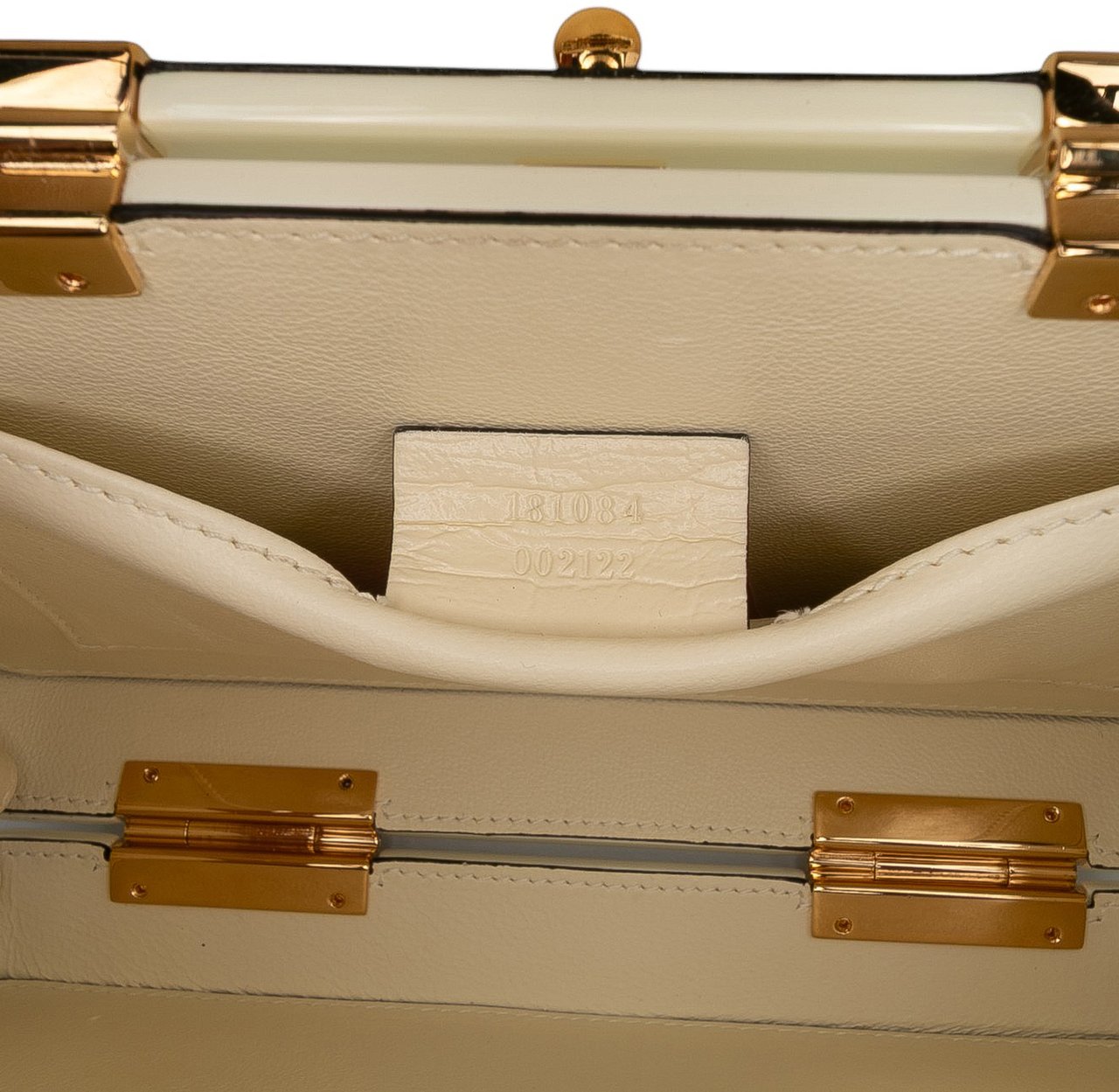 Gucci Mini Acrylic Sylvie 1969 Top Handle Bag Wit