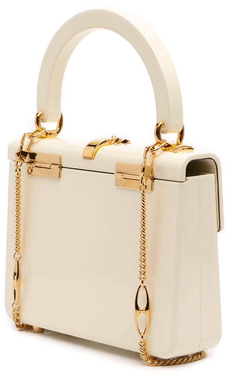 Gucci Mini Acrylic Sylvie 1969 Top Handle Bag Wit