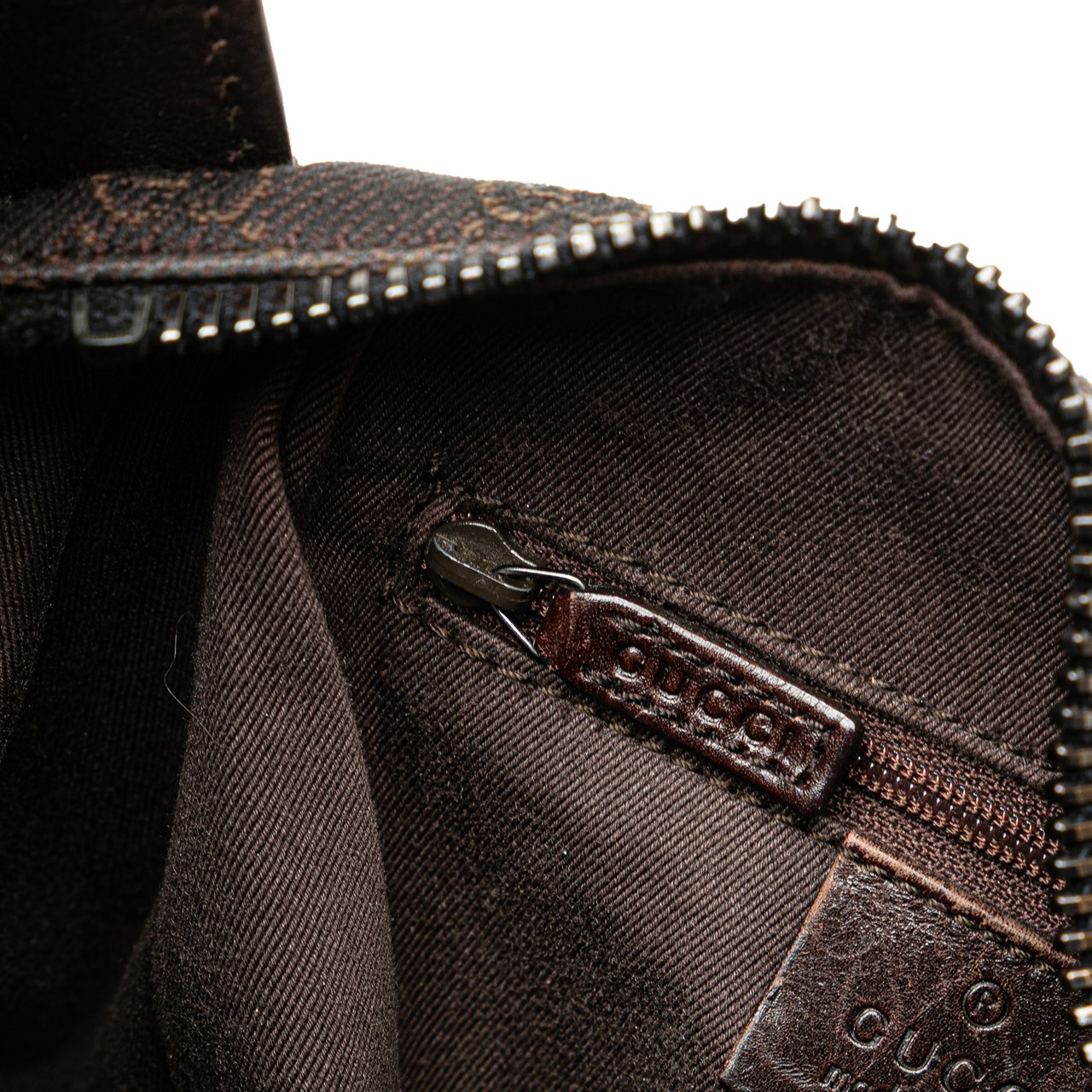 Gucci GG Denim Handbag Bruin