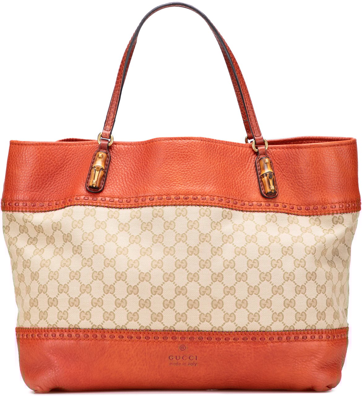 Gucci Large GG Canvas Laidback Crafty Tote Bruin