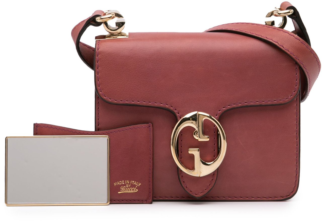 Gucci Small Leather 1973 Crossbody Bag Rood