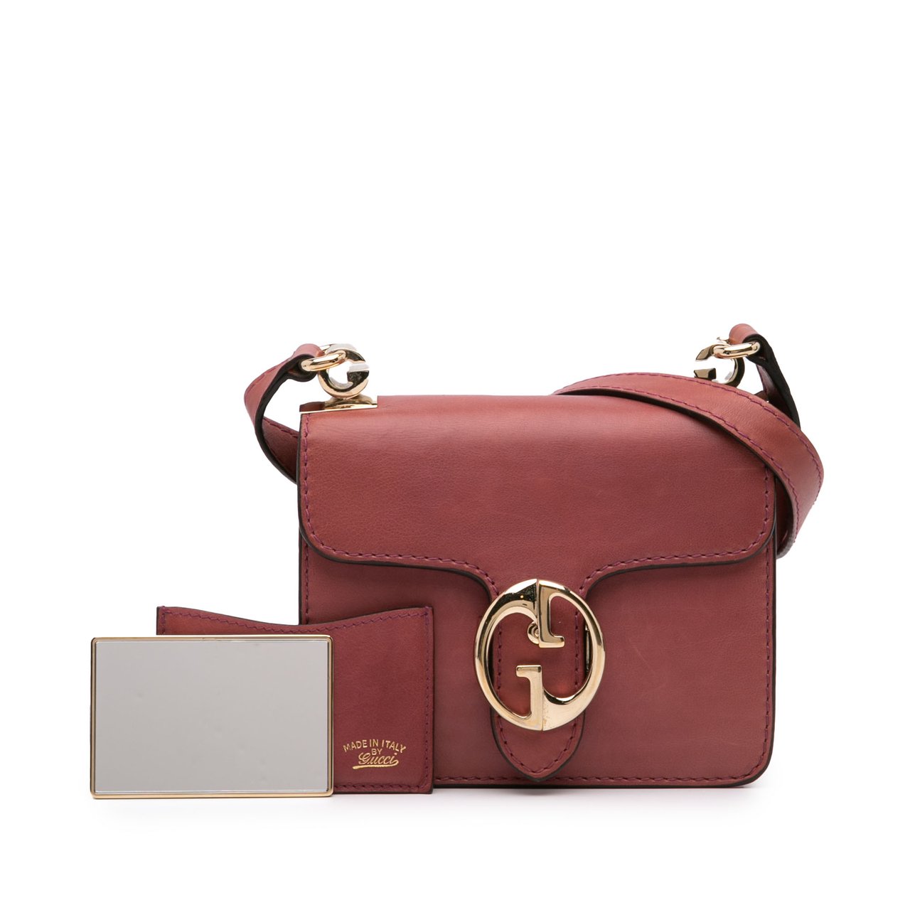 Gucci Small Leather 1973 Crossbody Bag Rood
