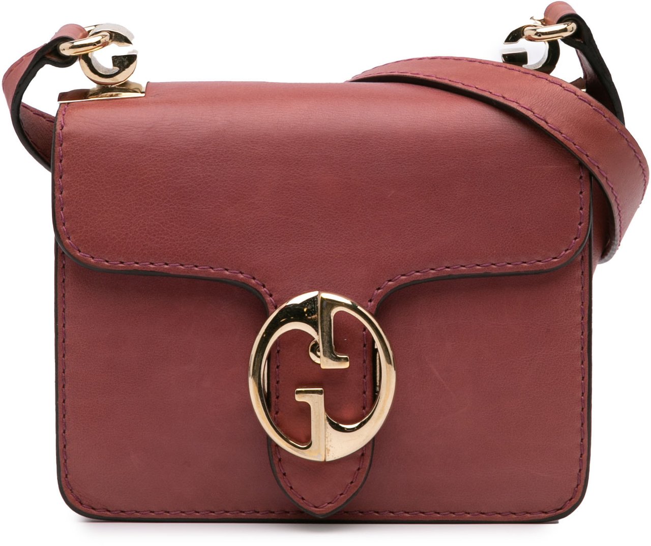 Gucci Small Leather 1973 Crossbody Bag Rood