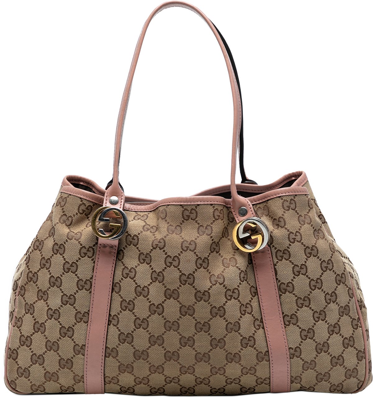 Gucci GG Canvas Twins Tote Bruin