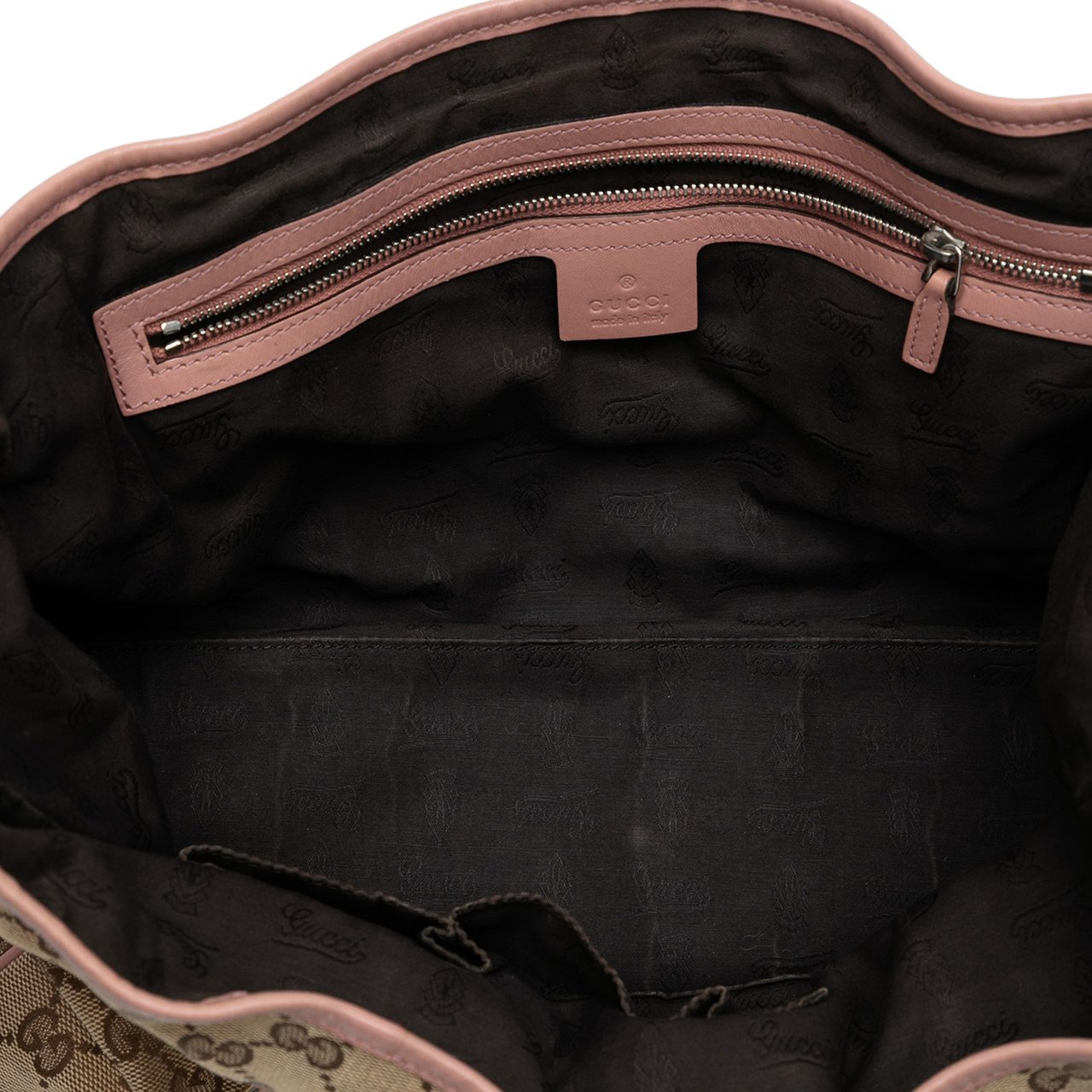 Gucci GG Canvas Twins Tote Bruin