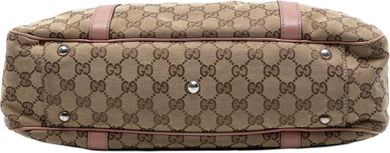 Gucci GG Canvas Twins Tote Bruin