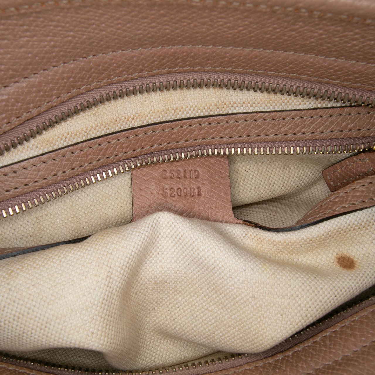 Gucci GG Canvas Bree Tote Bruin