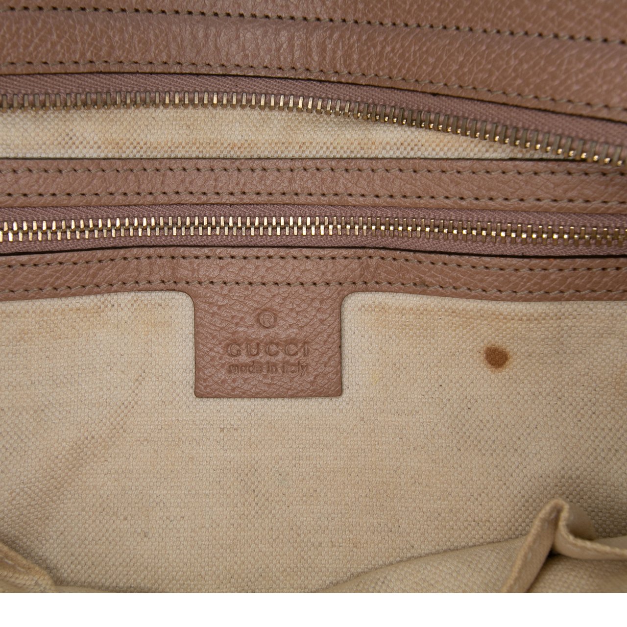 Gucci GG Canvas Bree Tote Bruin