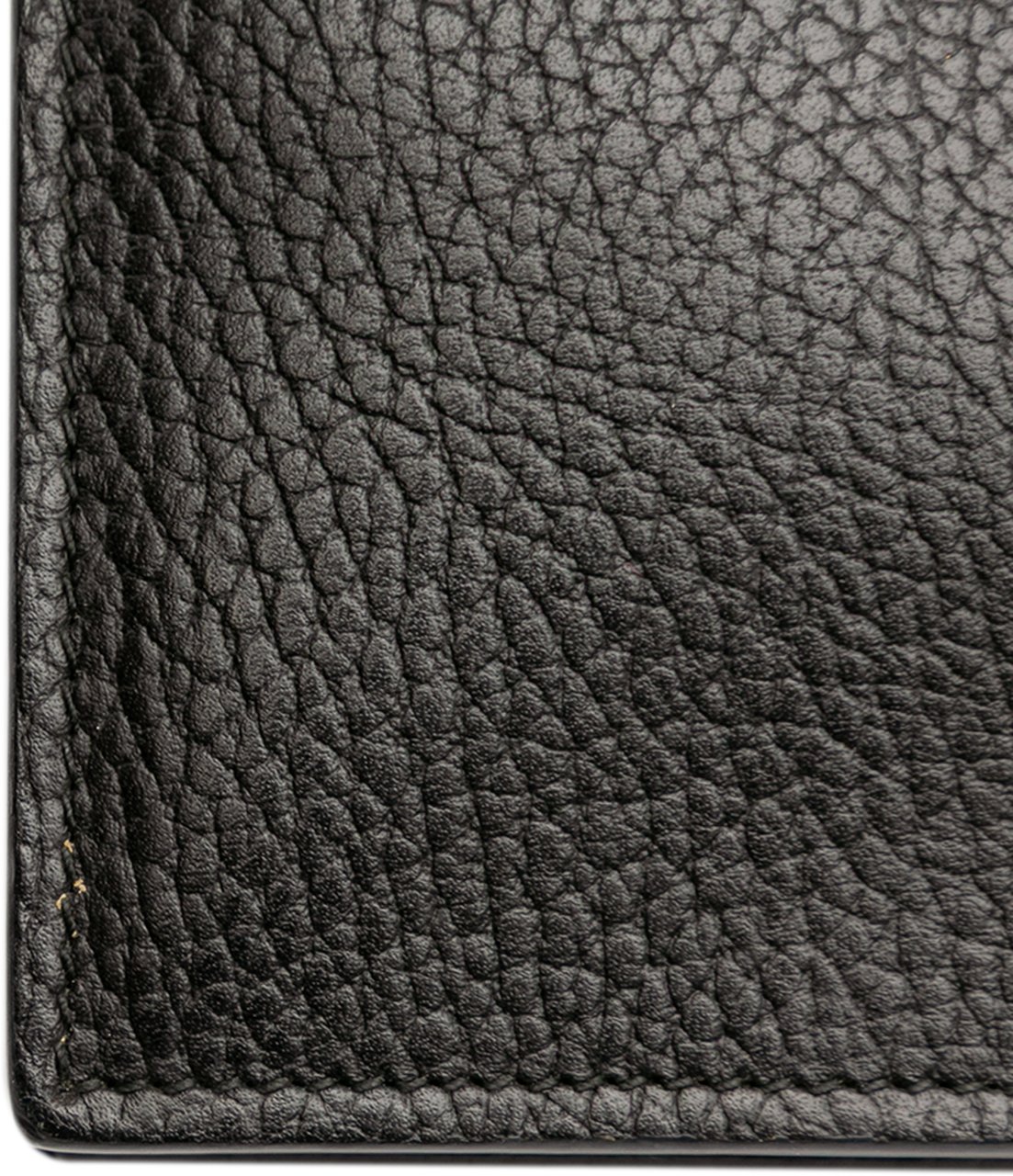 Gucci Leather Interlocking G Dollar Wallet on Chain Zwart