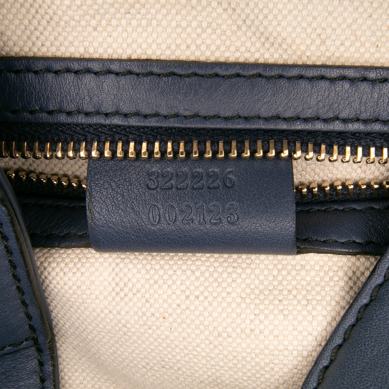 Gucci Medium Guccissima Emily Satchel Blauw