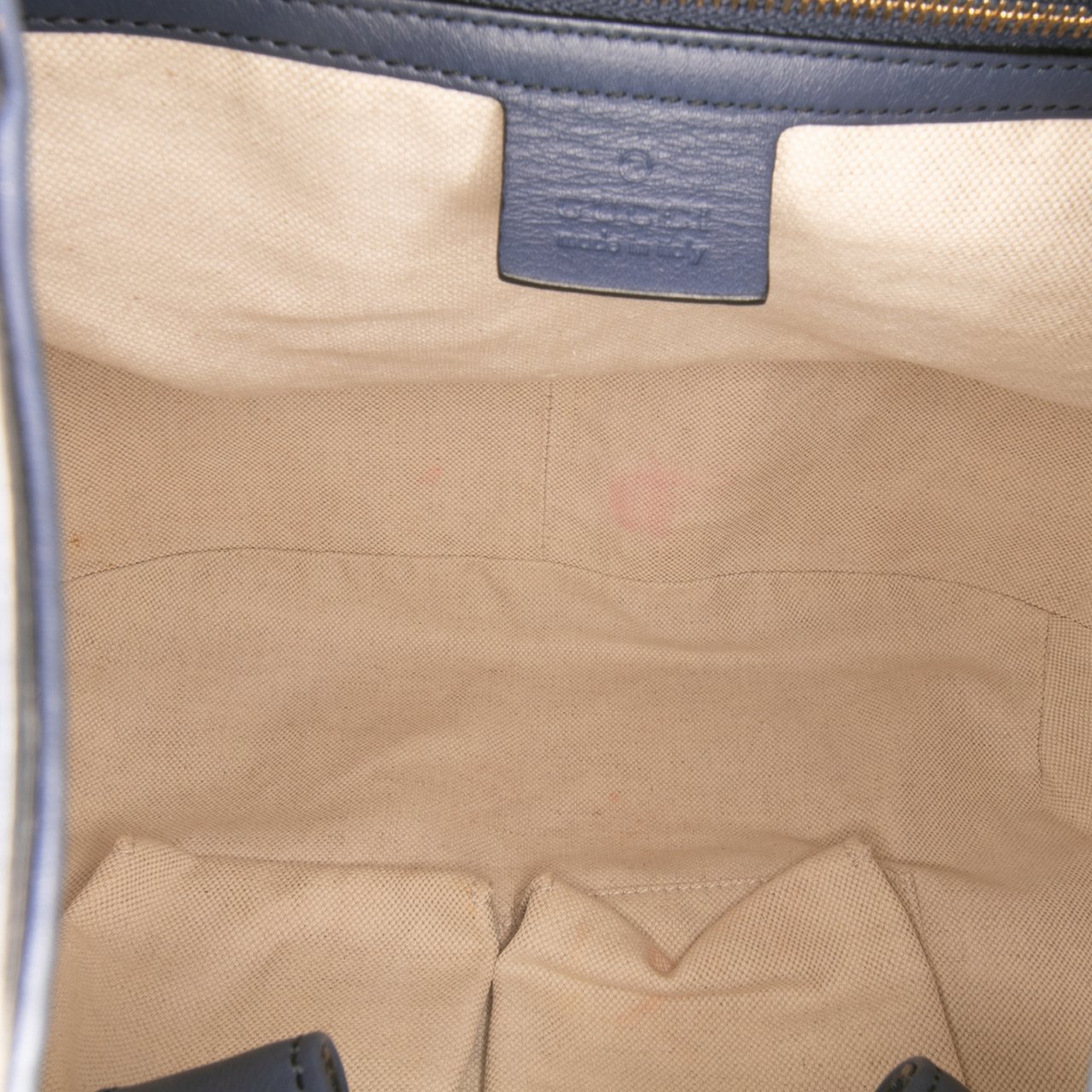 Gucci Medium Guccissima Emily Satchel Blauw