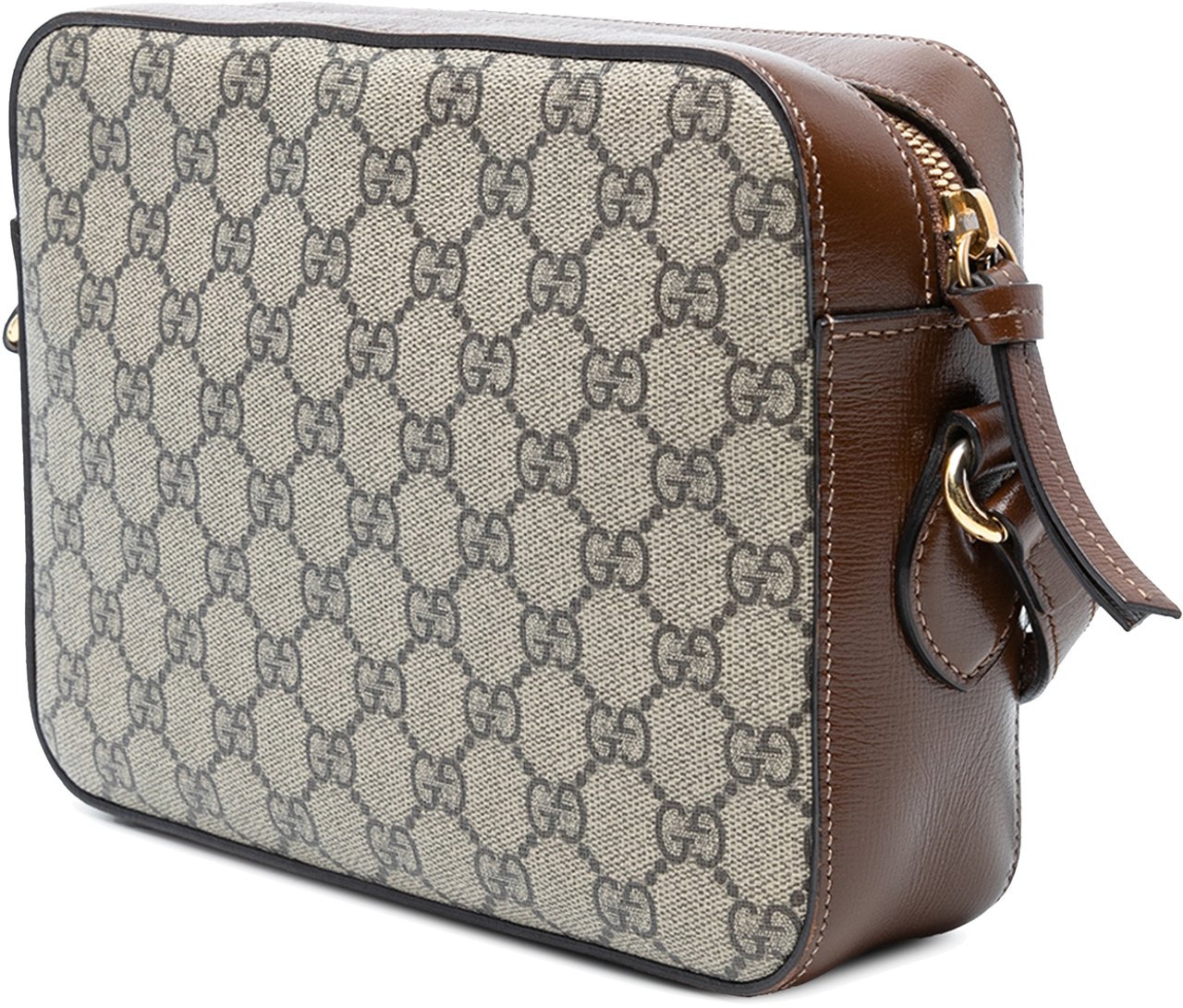 Gucci Small GG Supreme Horsebit 1955 Crossbody Bruin