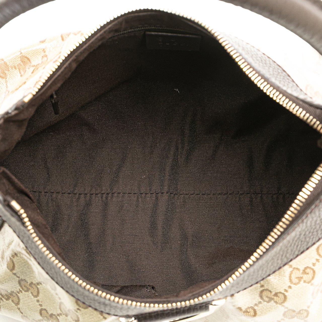 Gucci GG Crystal Abbey D Ring Shoulder Bag Bruin