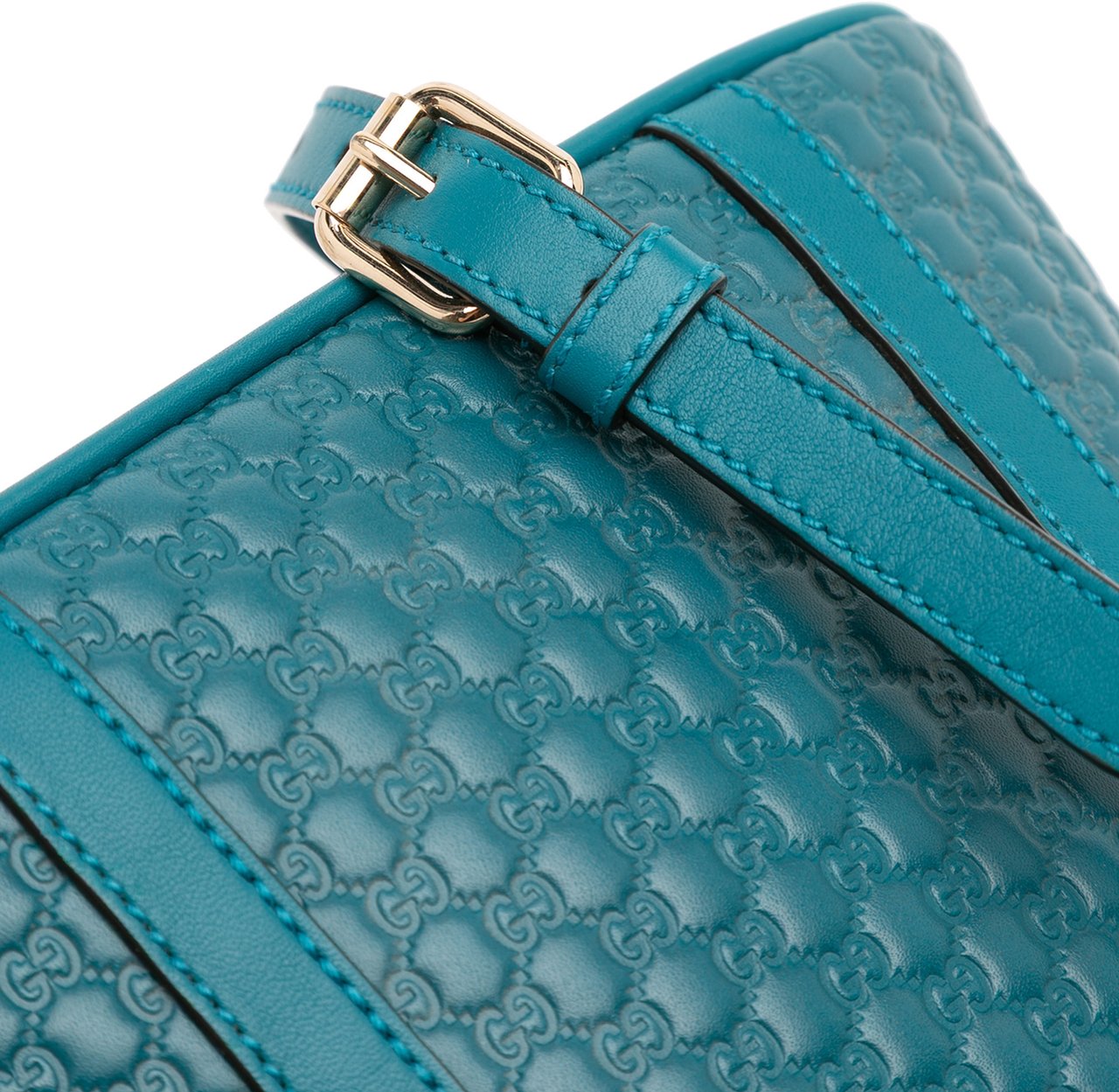 Gucci Mini Microguccissima Dome Satchel Blauw