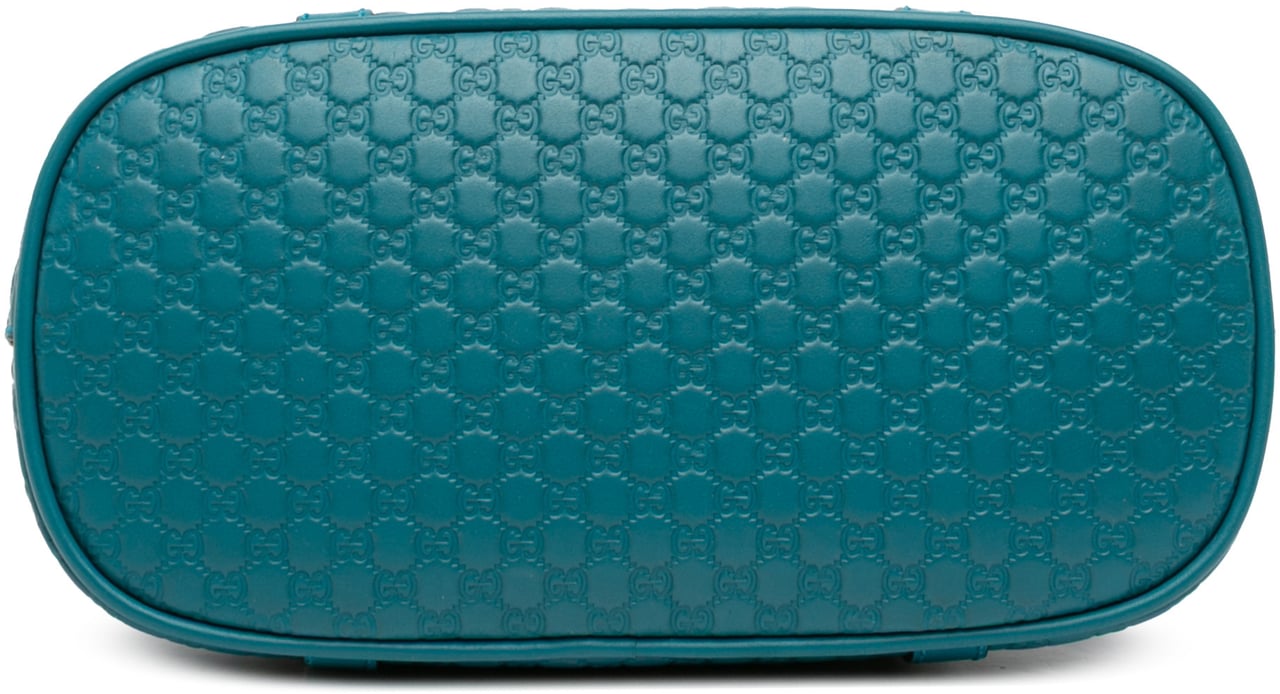 Gucci Mini Microguccissima Dome Satchel Blauw
