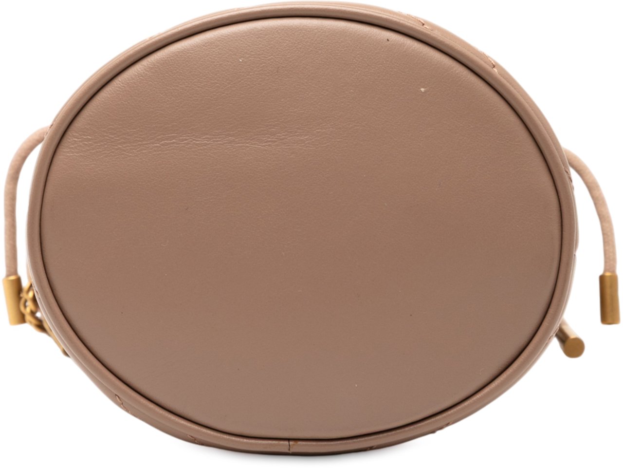 Gucci Small GG Marmont Leather Matelasse Bucket Bag Bruin