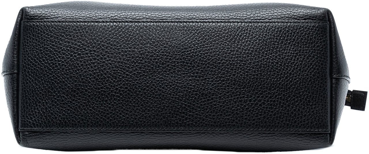 Gucci Dollar Calfskin GG Charm Satchel Zwart