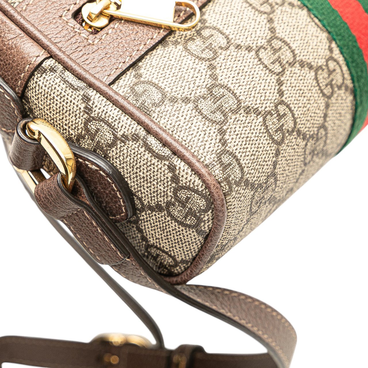 Gucci Mini GG Supreme Ophidia Crossbody Bruin
