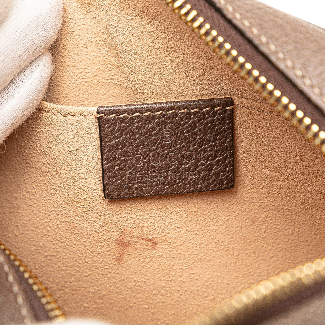 Gucci Mini GG Supreme Ophidia Crossbody Bruin