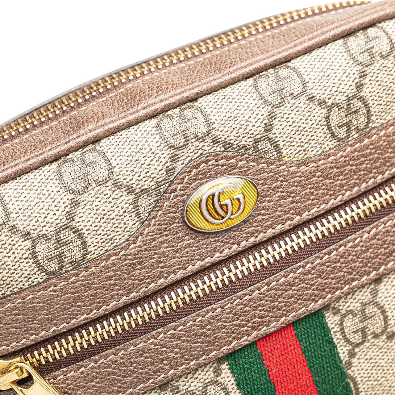 Gucci Mini GG Supreme Ophidia Crossbody Bruin