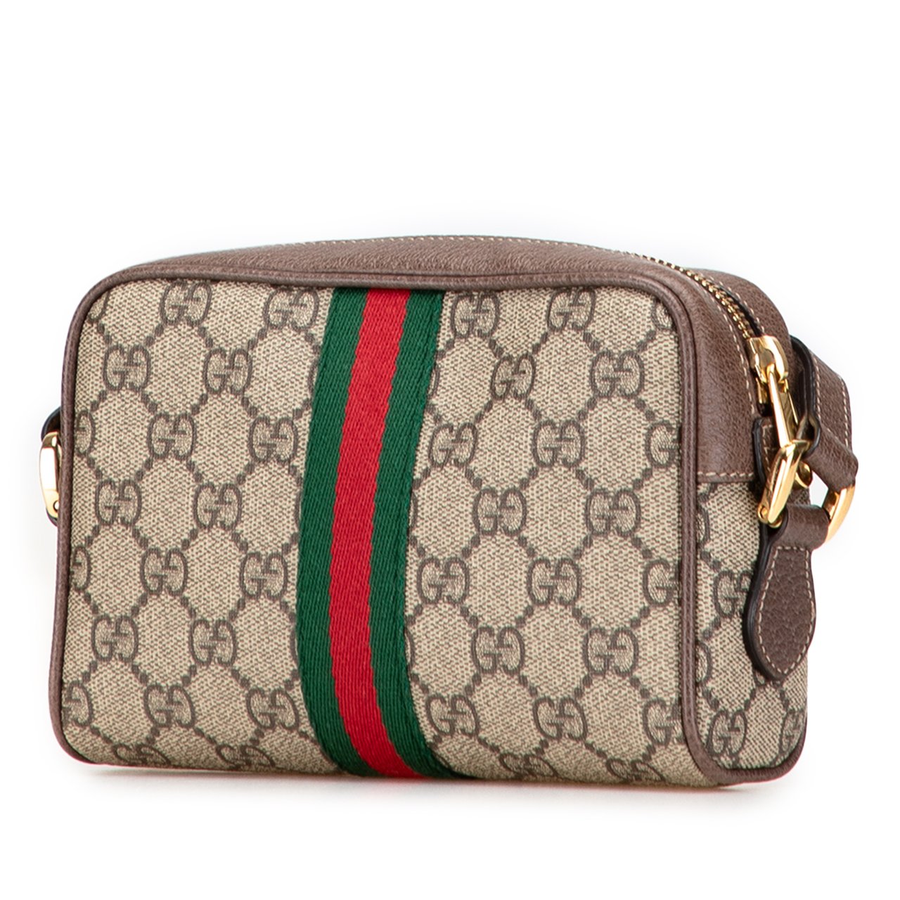 Gucci Mini GG Supreme Ophidia Crossbody Bruin