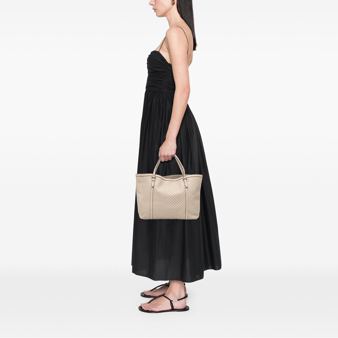 Gucci Microguccissima Nice Tote Bruin