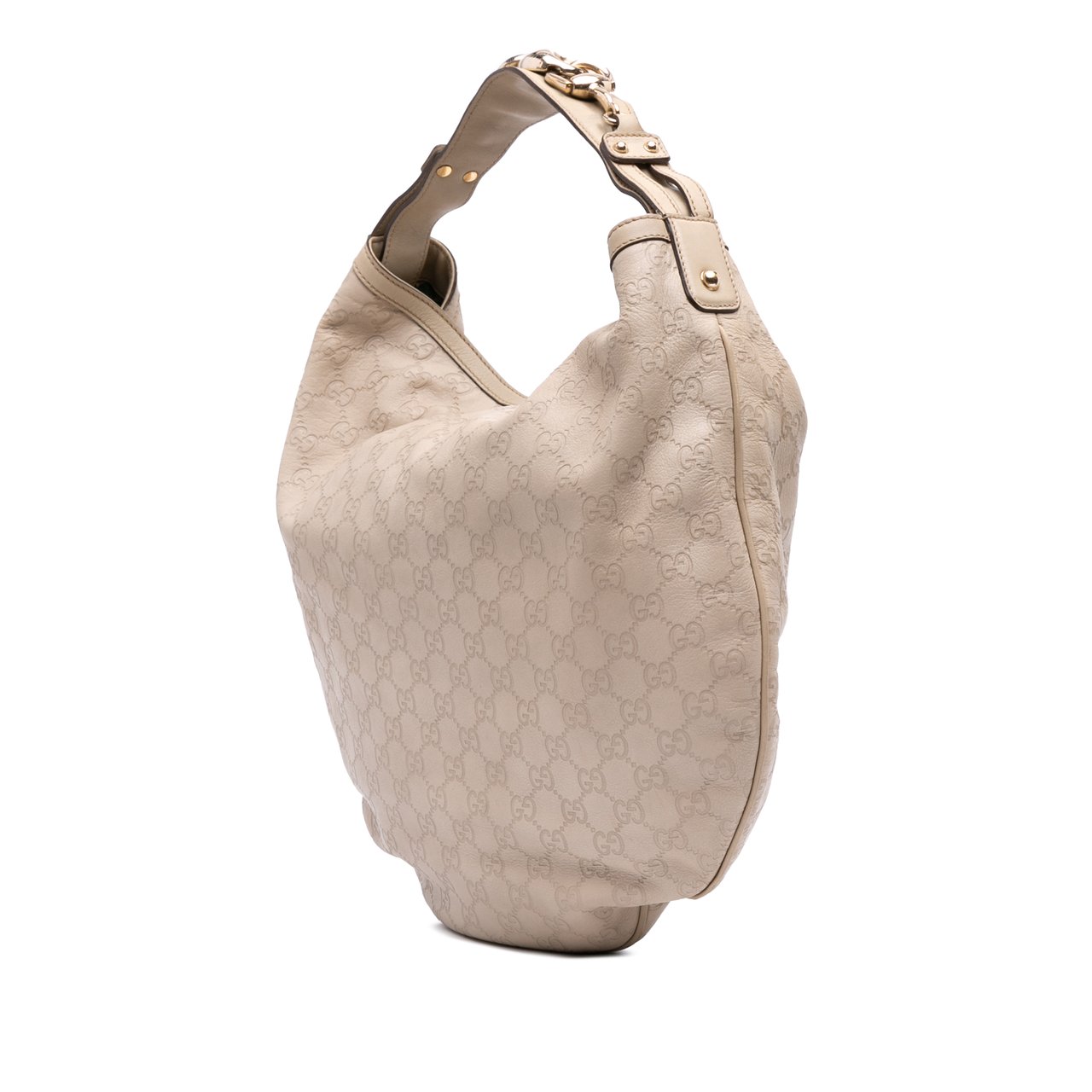Gucci Guccissima Horsebit Hobo Bruin