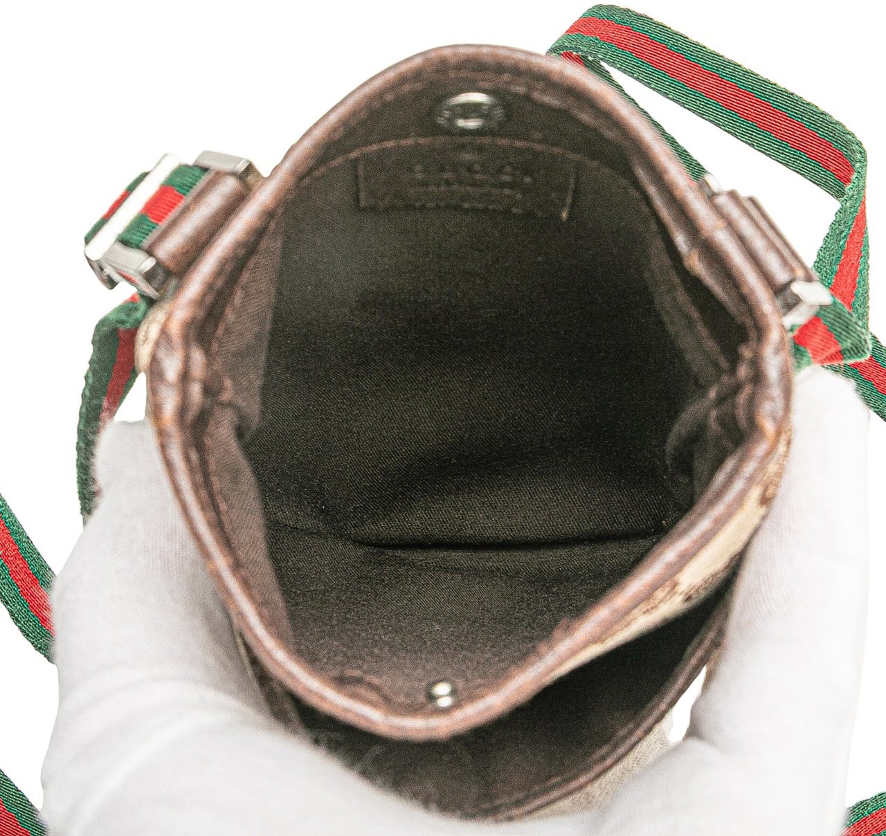 Gucci GG Canvas Web Crossbody Bruin
