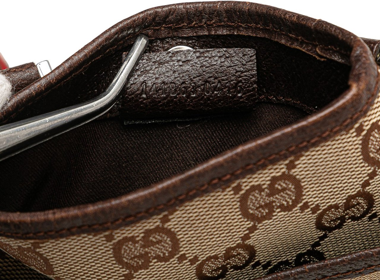 Gucci GG Canvas Web Crossbody Bruin