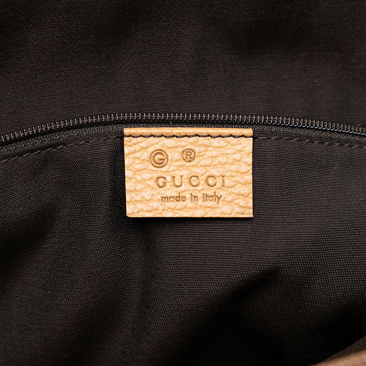 Gucci Large Leather GG Charm Dome Satchel Bruin