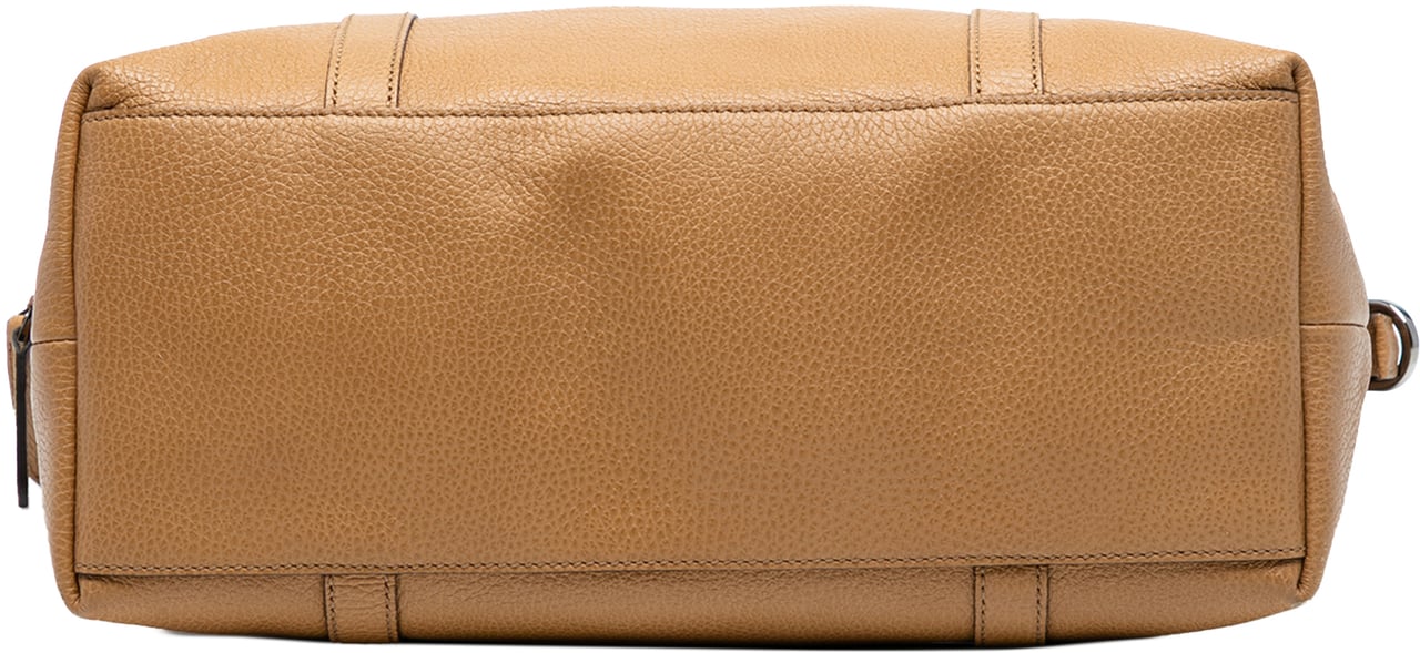 Gucci Large Leather GG Charm Dome Satchel Bruin