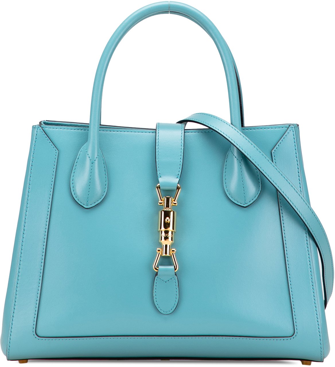 Gucci Medium Calfskin Jackie 1961 Tote Blauw