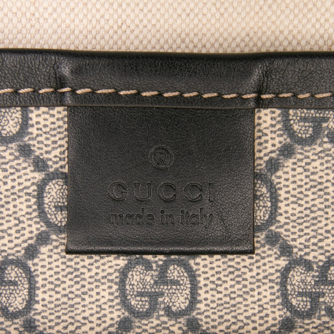 Gucci GG Supreme Web Tote Bruin