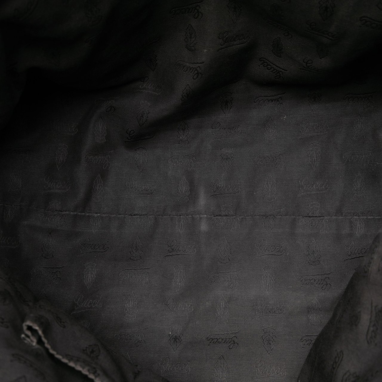 Gucci Guccissima Charm Satchel Zwart