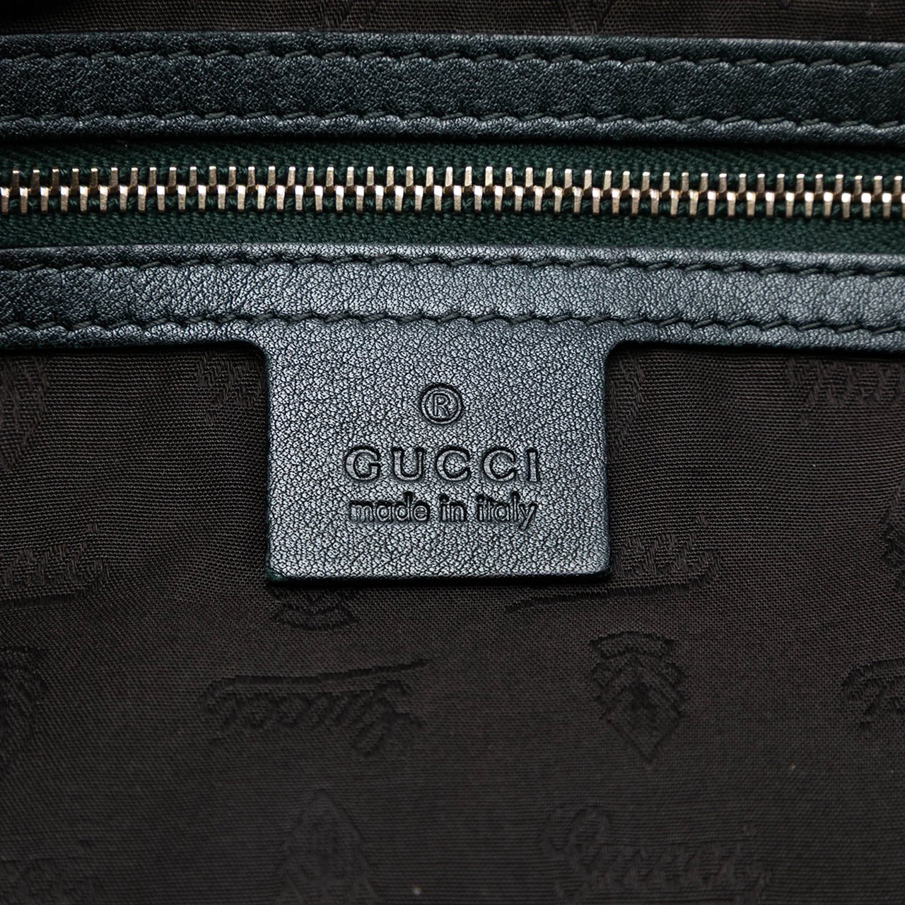Gucci Guccissima Charm Satchel Zwart