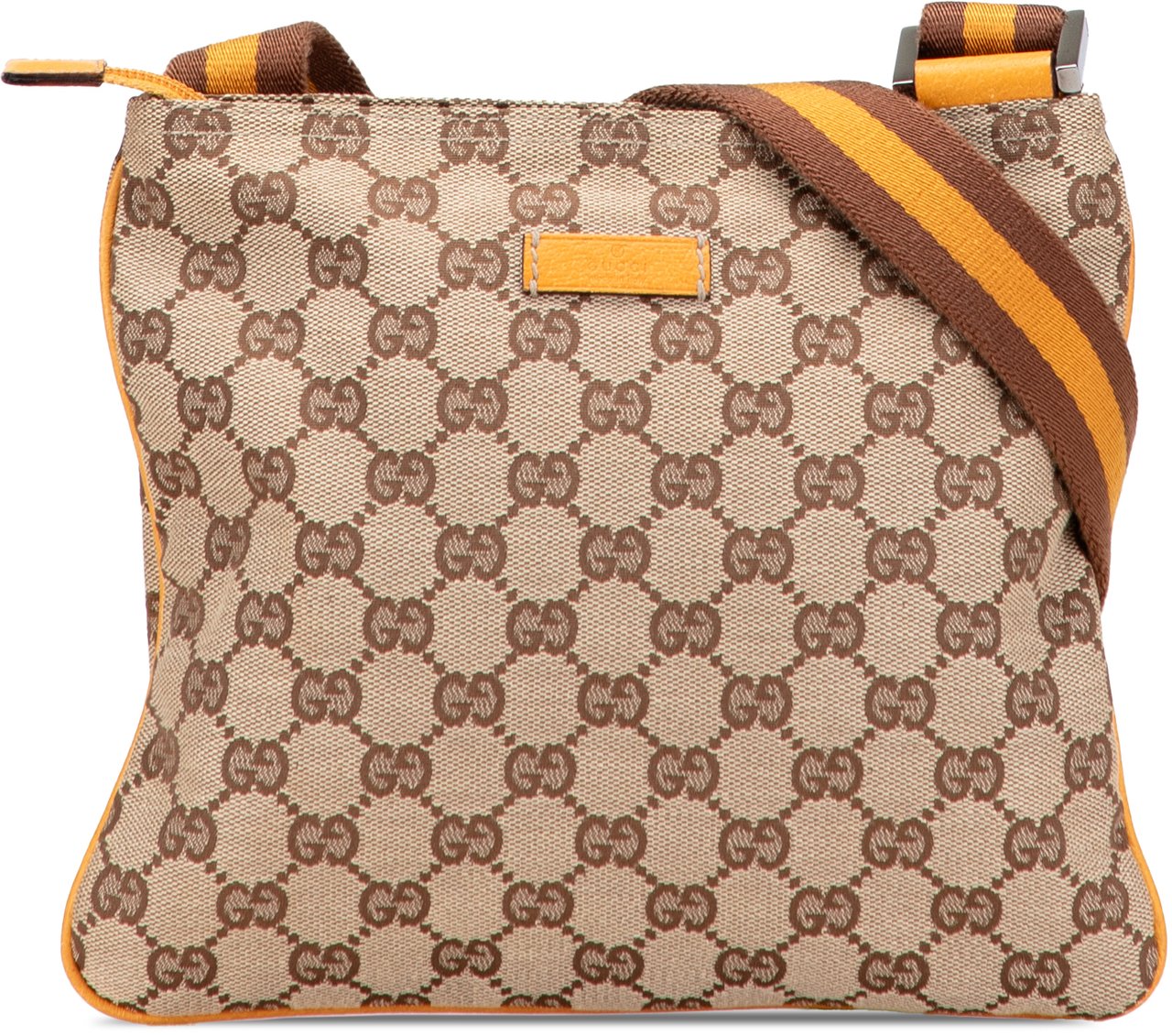 Gucci GG Canvas Web Crossbody Bruin
