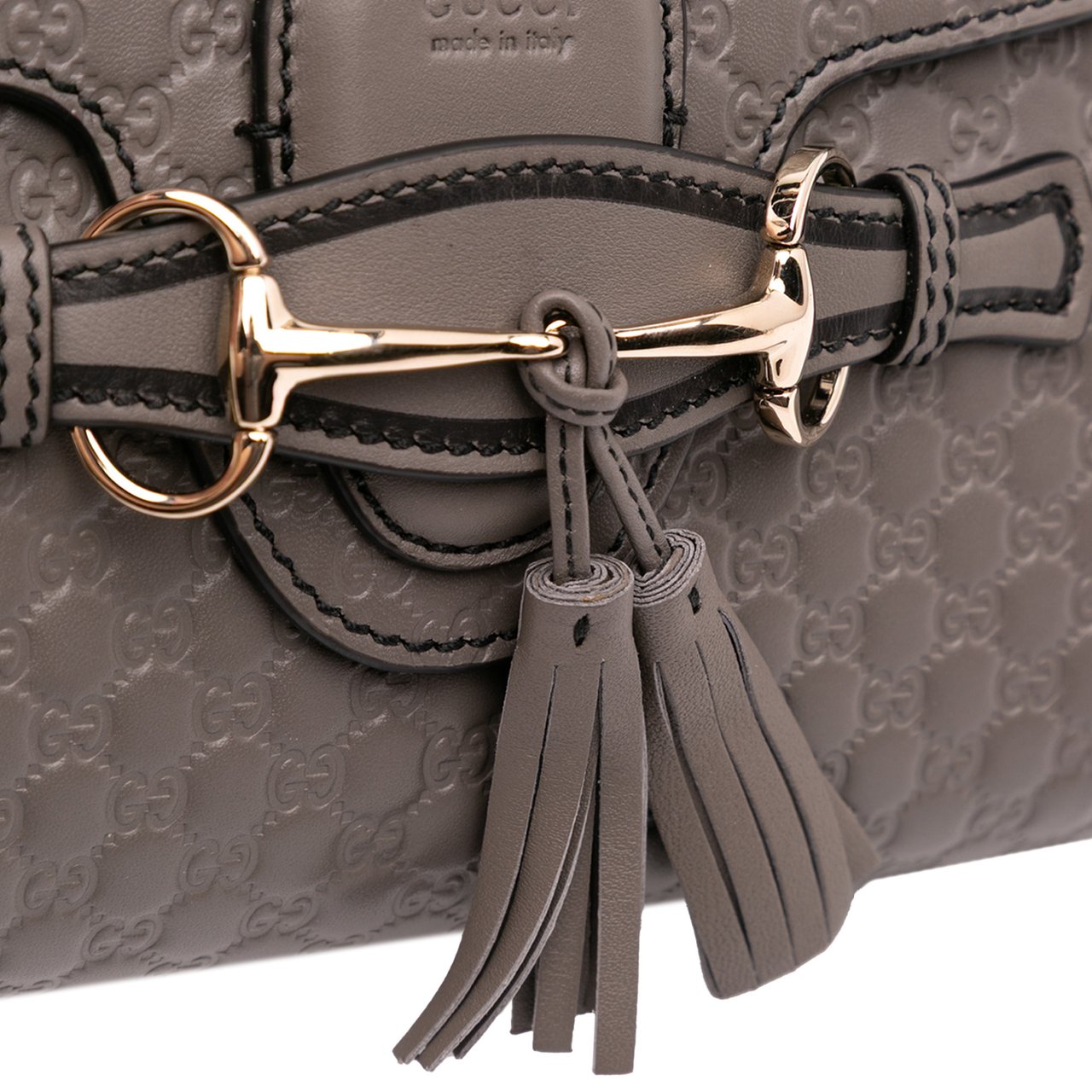 Gucci Mini Microguccissima Emily Crossbody Grijs