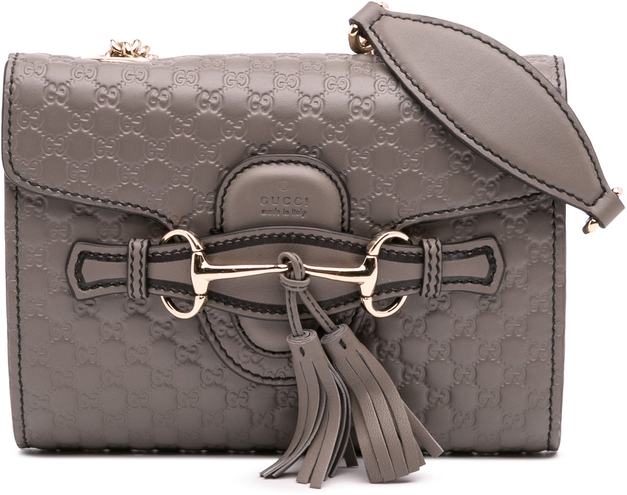 Gucci Mini Microguccissima Emily Crossbody Grijs
