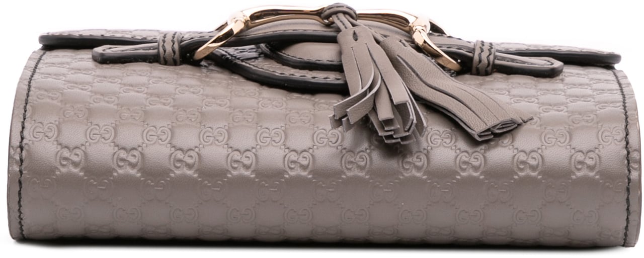 Gucci Mini Microguccissima Emily Crossbody Grijs