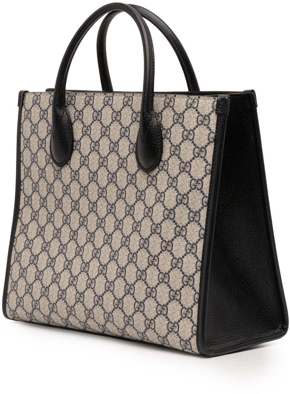 Gucci Small GG Supreme Interlocking G Tote Bruin