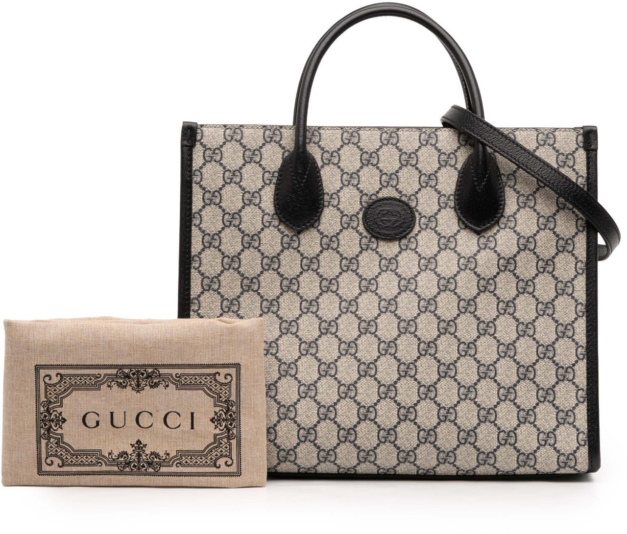 Gucci Small GG Supreme Interlocking G Tote Bruin