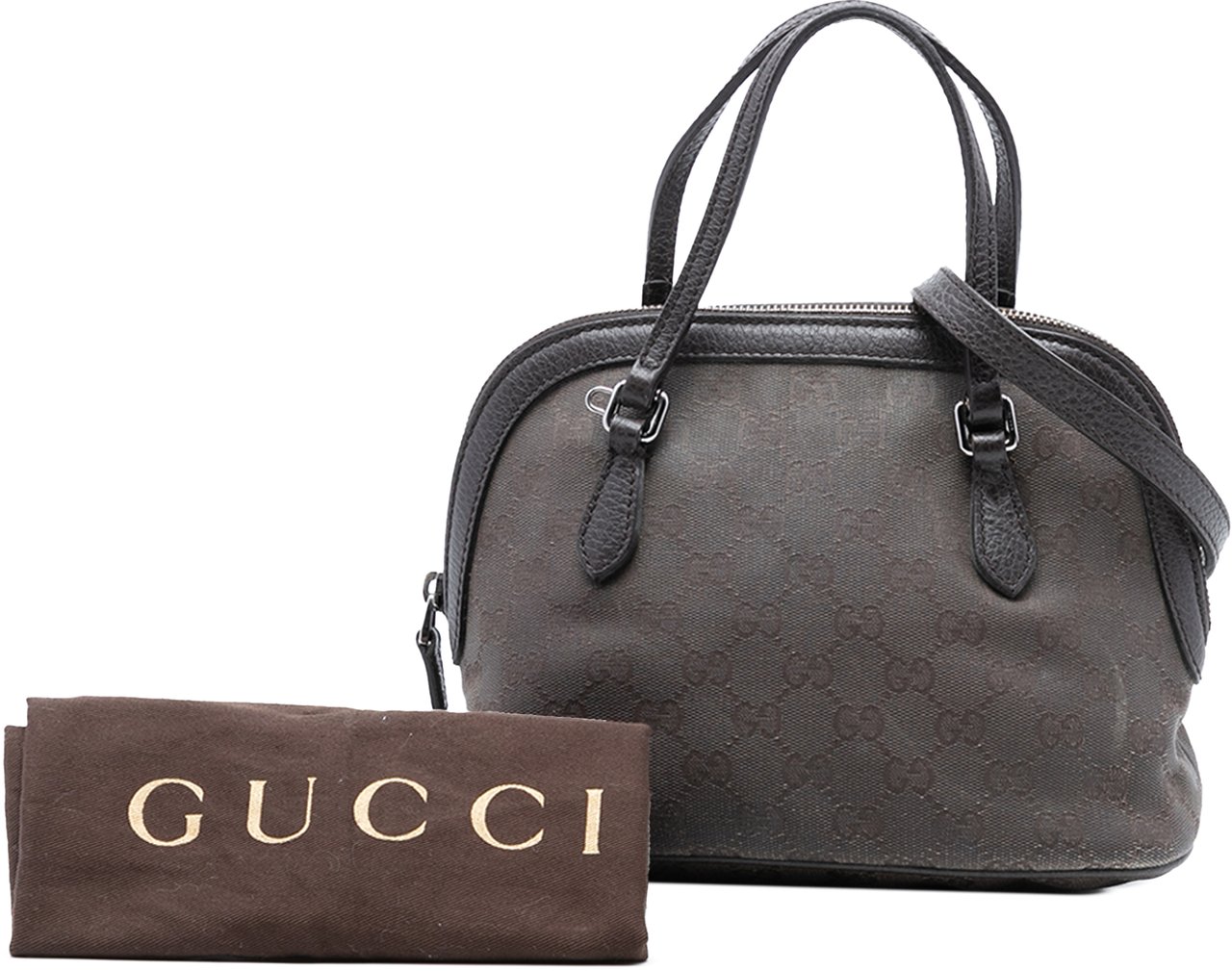 Gucci Mini GG Canvas Dome Satchel Bruin