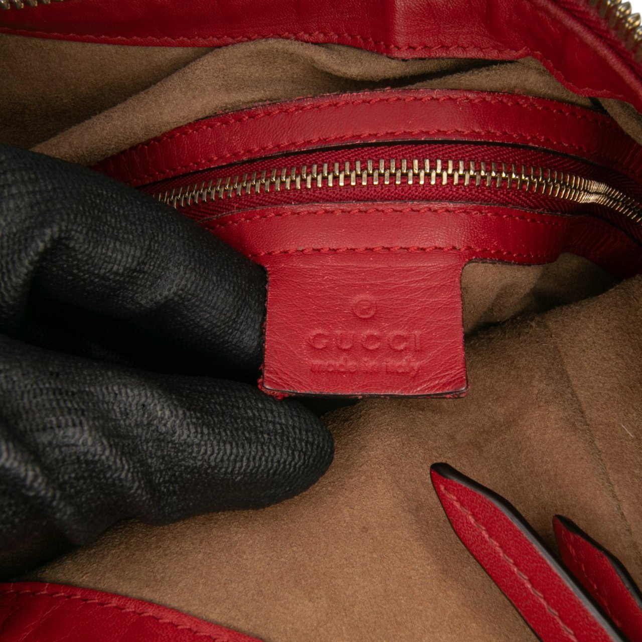 Gucci GG Supreme Linea A Satchel Bruin