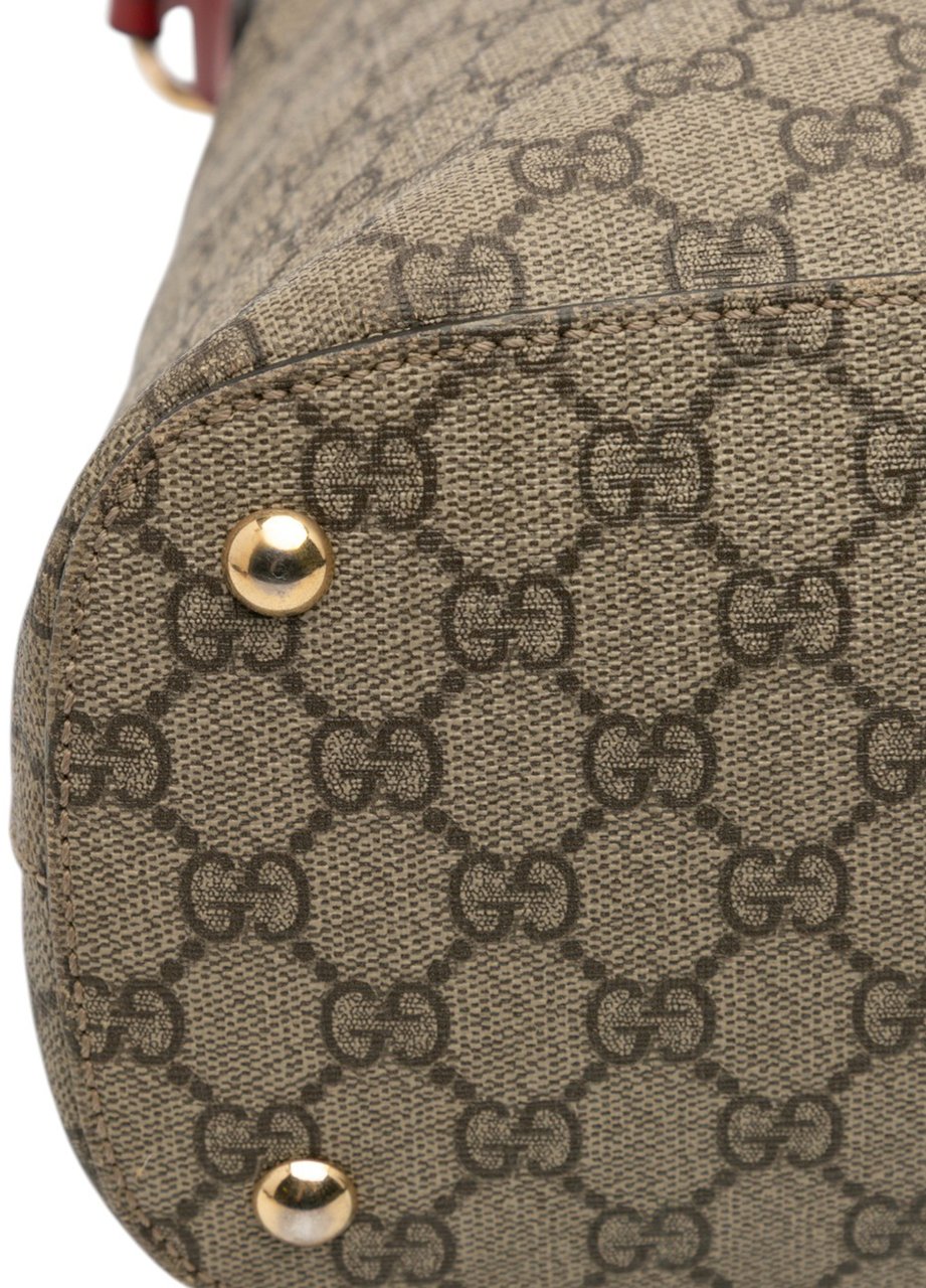 Gucci GG Supreme Linea A Satchel Bruin