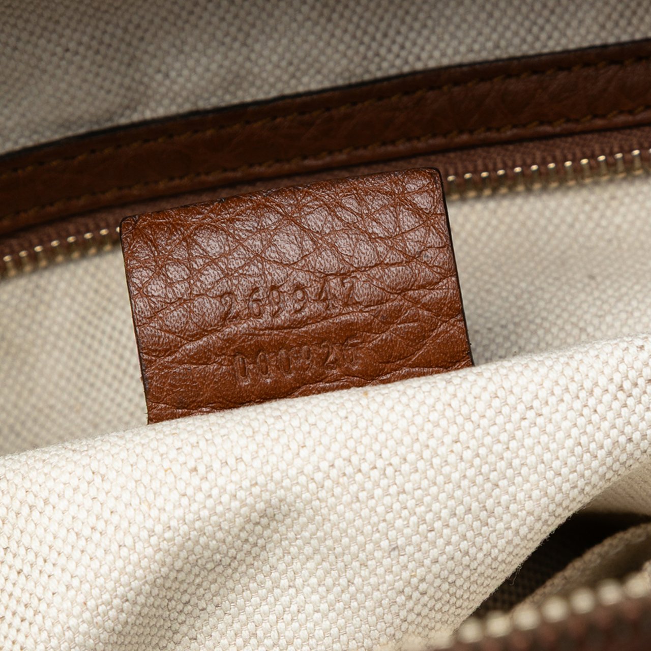 Gucci Large Calfskin Bella Shoulder Bag Bruin