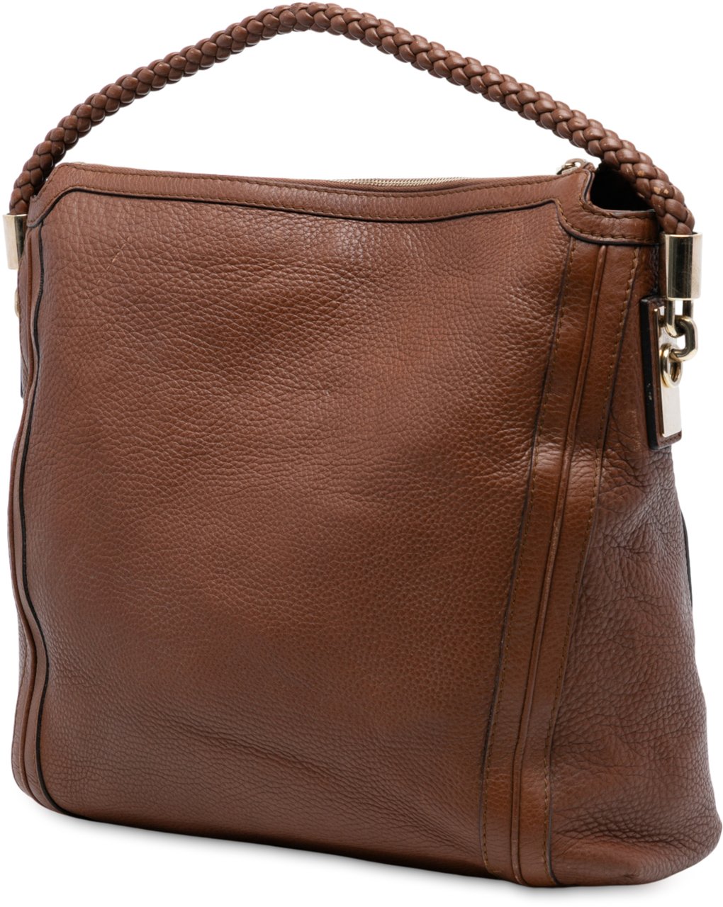 Gucci Large Calfskin Bella Shoulder Bag Bruin