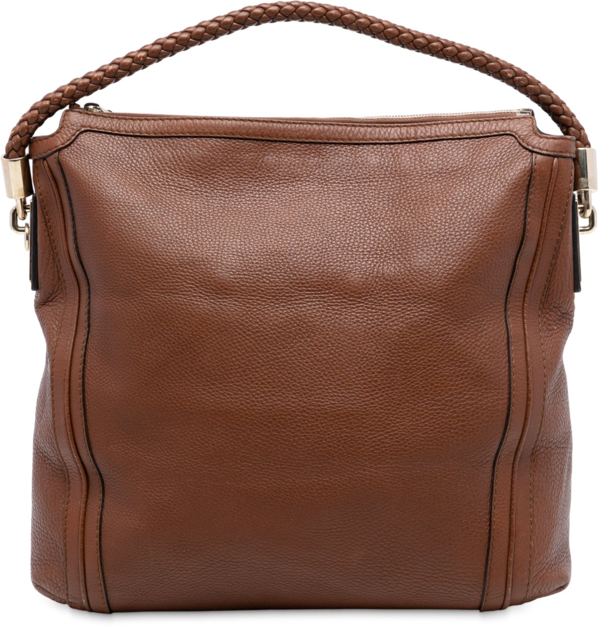 Gucci Large Calfskin Bella Shoulder Bag Bruin