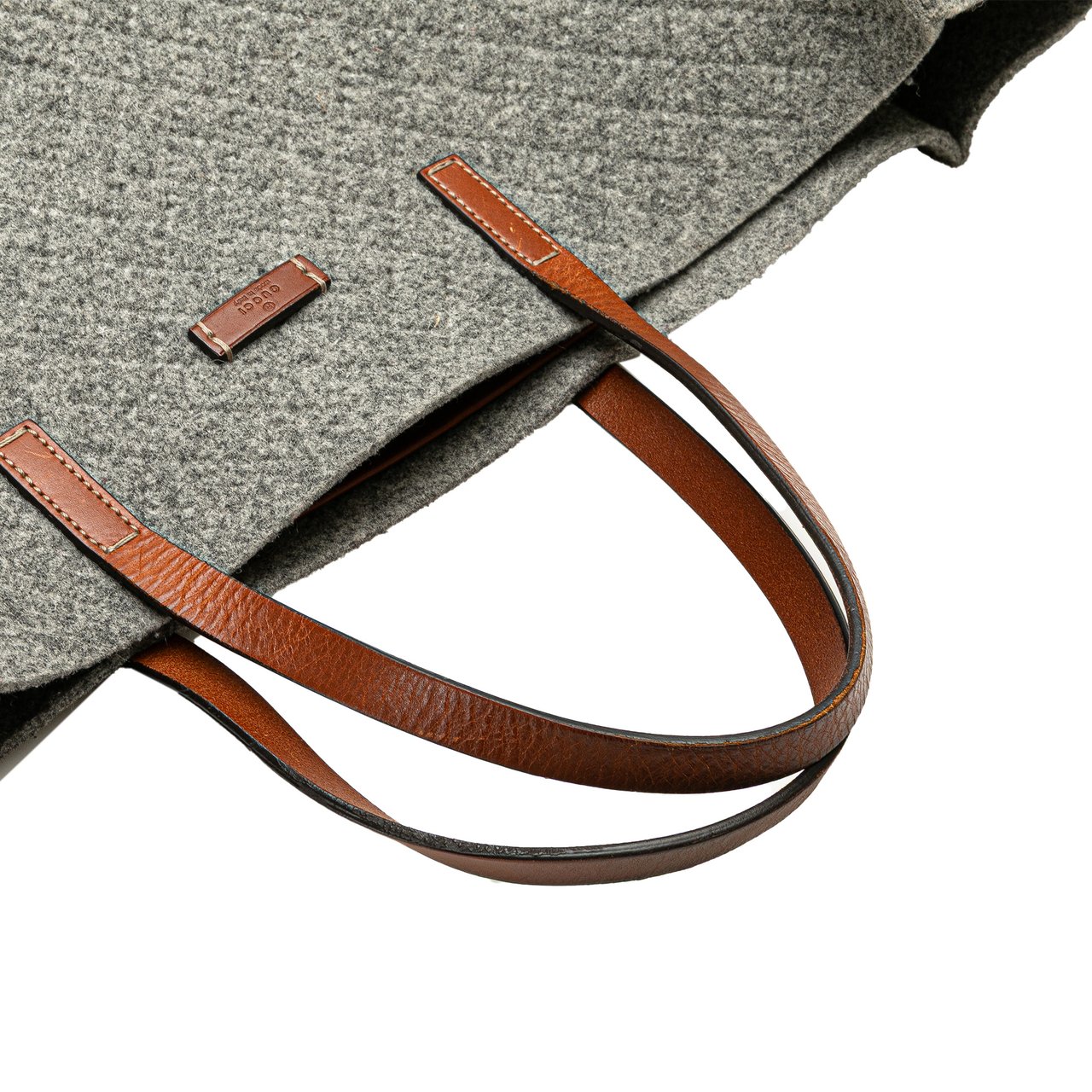 Gucci Diamante Wool Tote Grijs