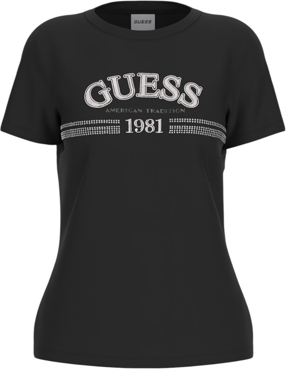 Guess Dames T-shirt Zwart