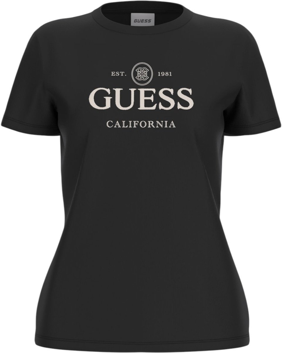 Guess Dames T-shirt Zwart